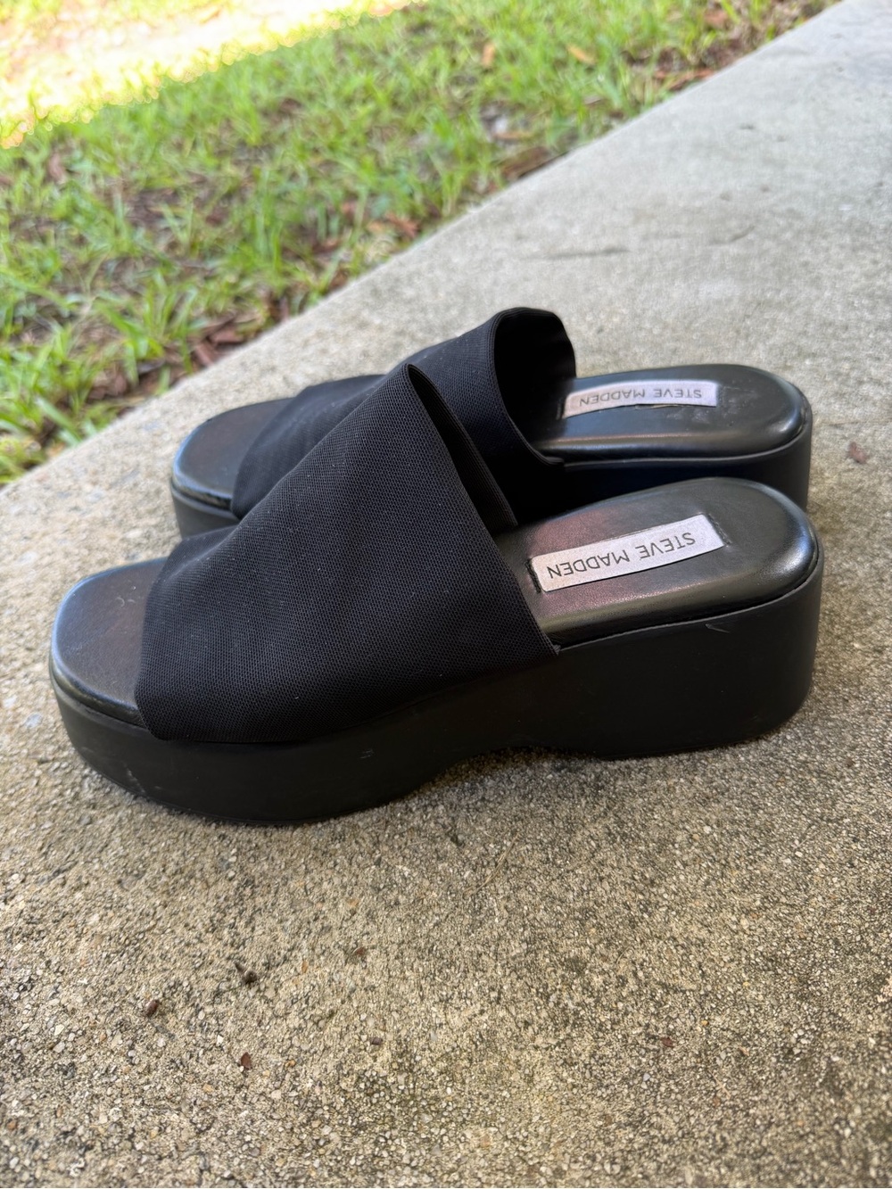 Vintage Steve Madden Y2K Platform Slides — EU 38